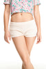 Cream Crochet Summer Shorts